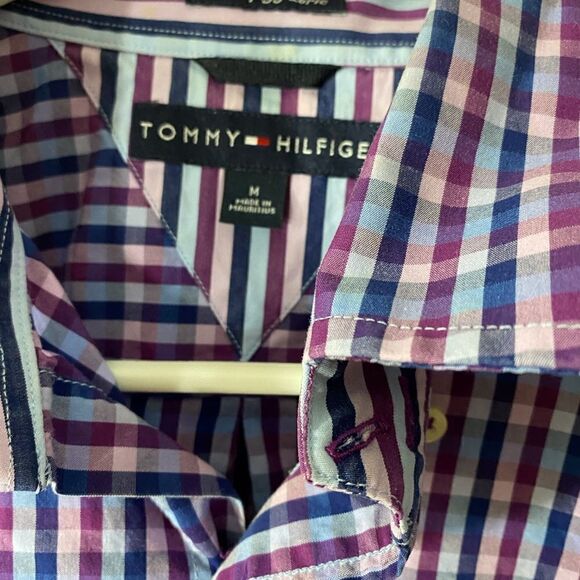Tommy Hilfiger 80,s 2-ply Fabric Men’s Casual Button Down Shirt Medium - Picture 4 of 7